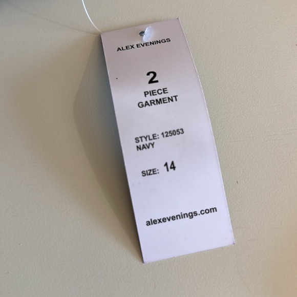 NWT- Alex Evenings Women's Plus Size Sparkle Long Dress- size 14 - Picture 9 of 9